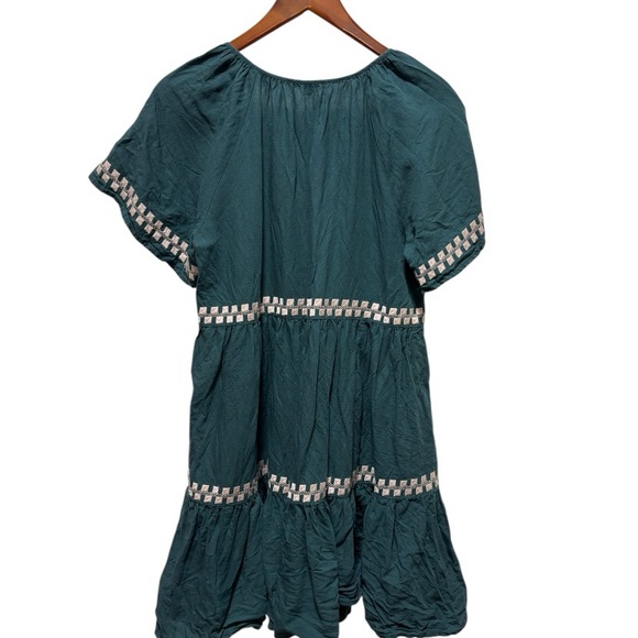 Madewell Embroidered Linen Blend Dress S - Picture 7 of 8